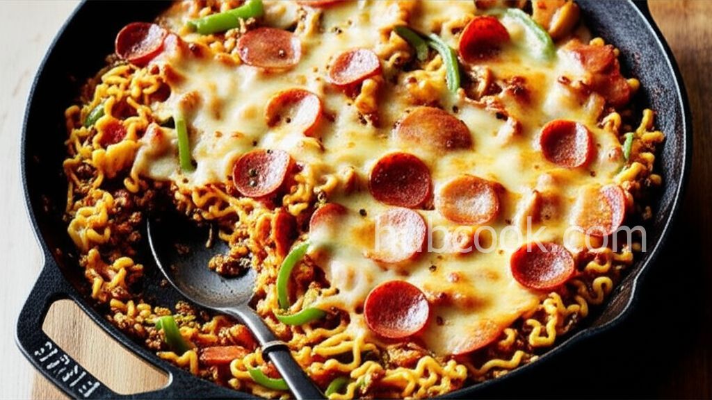 Beefy Italian Ramen Skillet