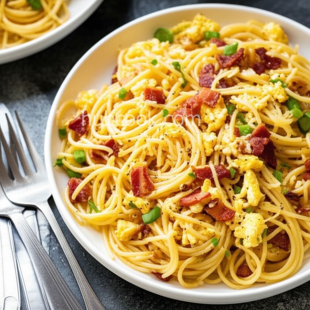 Breakfast Pasta for Dinner
