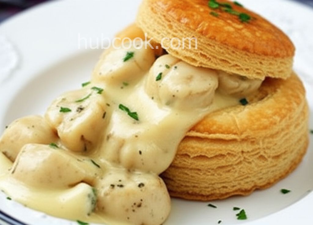 Cheesy Tarragon Bay Scallops