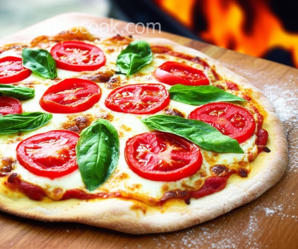 Crispy Grilled Pizza Margherita
