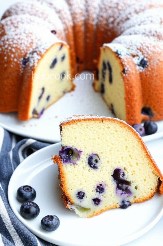 Elene's Blueberry Pound Cake