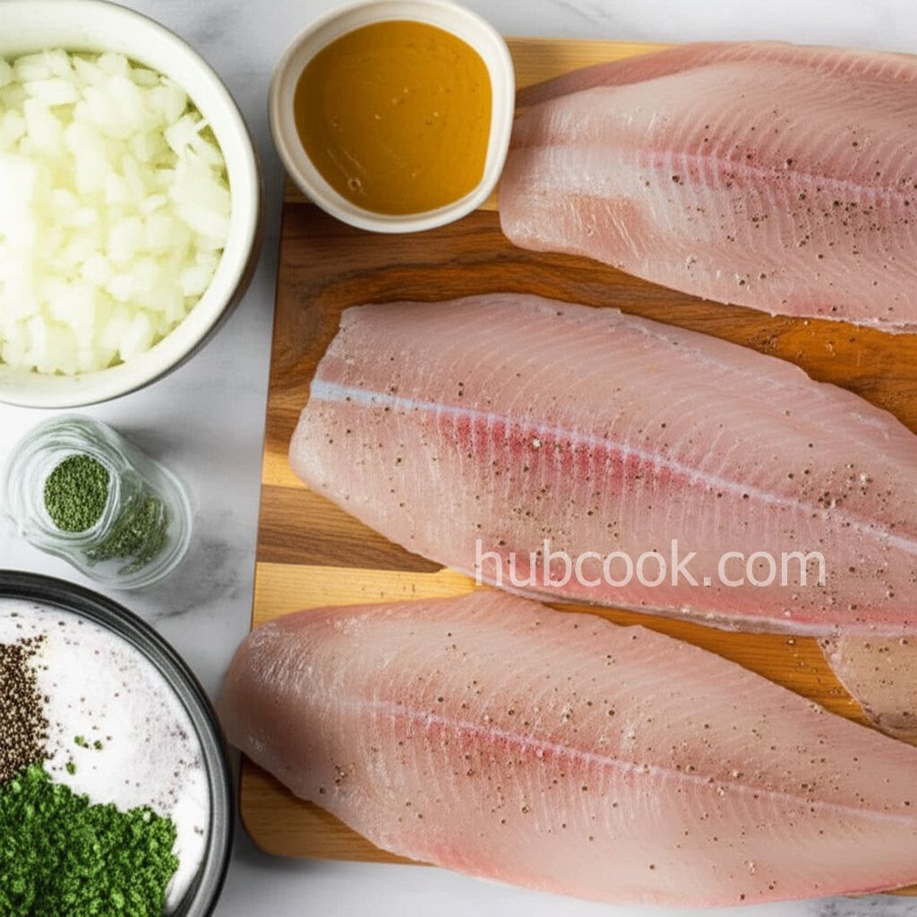 Onion Dijon Crusted Catfish