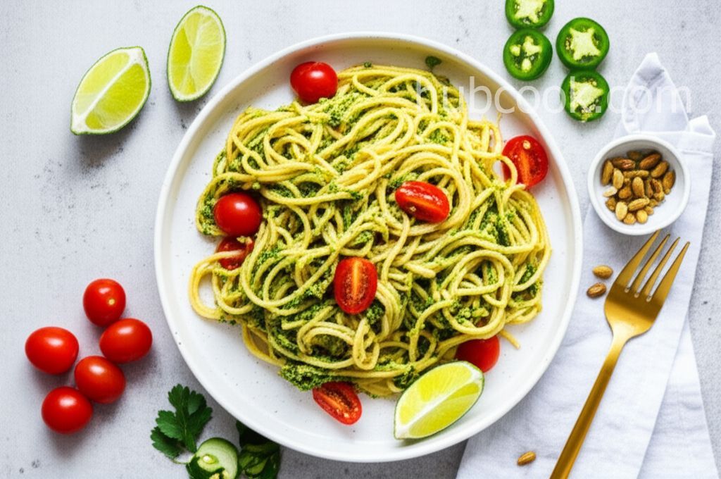 Pasta with Jalapeno Pesto
