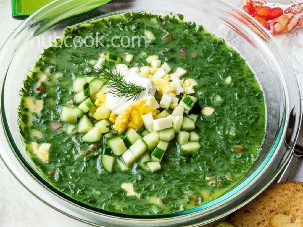 Spring Greens Borscht
