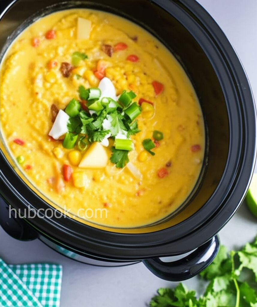 Tangy Vegan Crockpot Corn Chowder