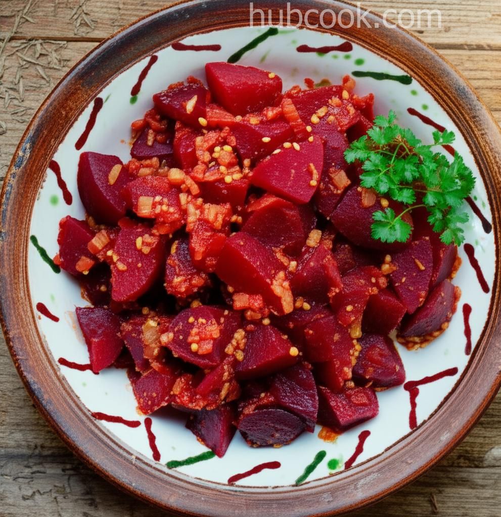 Beets with Onion and Cumin