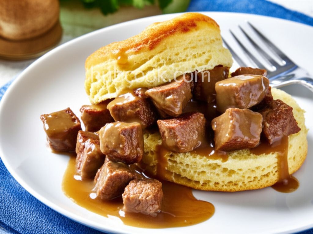 Biscuits With Deer Maple Gravy