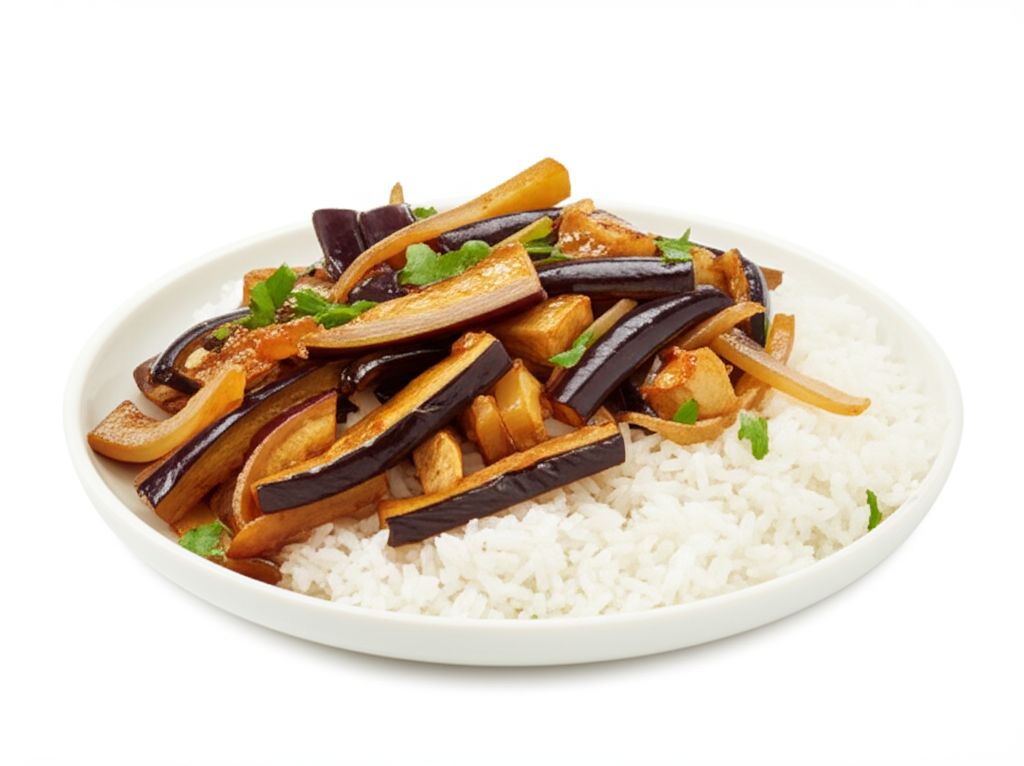 Chinese Eggplant with Tofu and Thai Basil