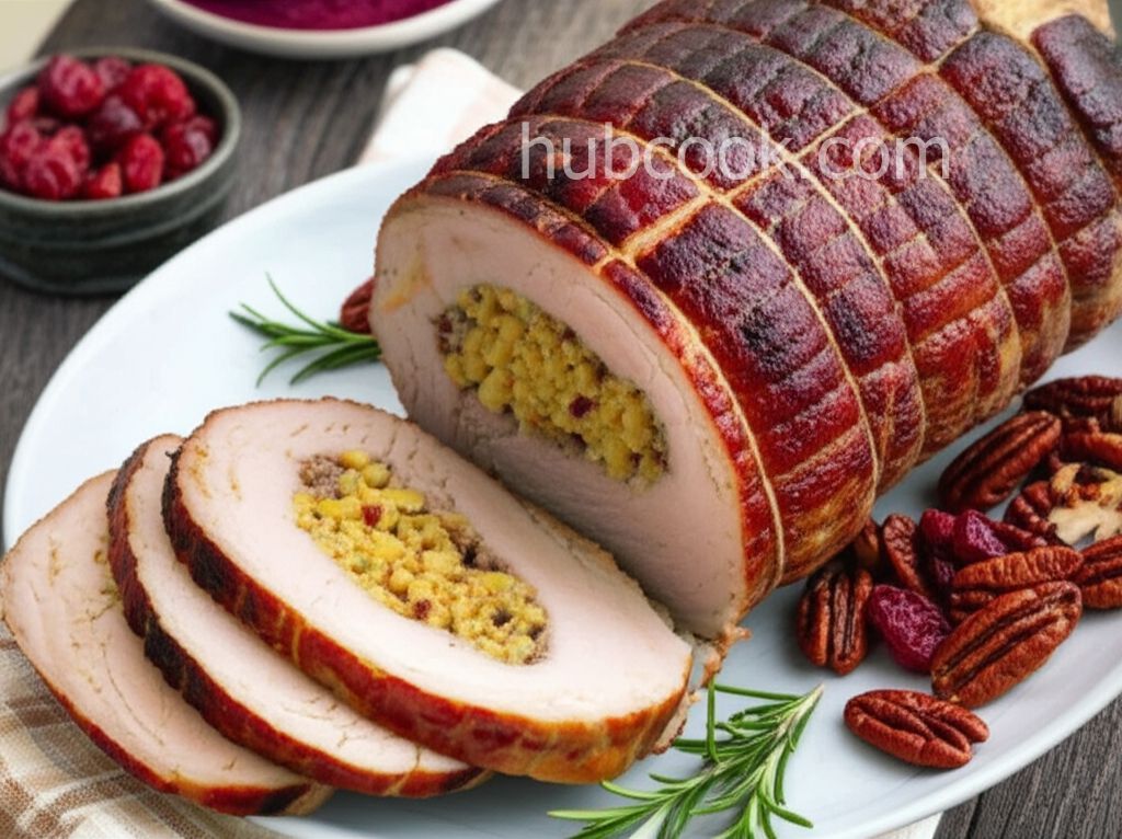 Cranberry Apple Stuffed Pork Loin