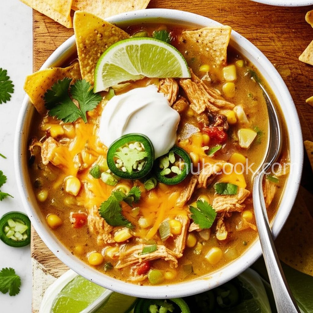 Green Chicken Enchilada Soup