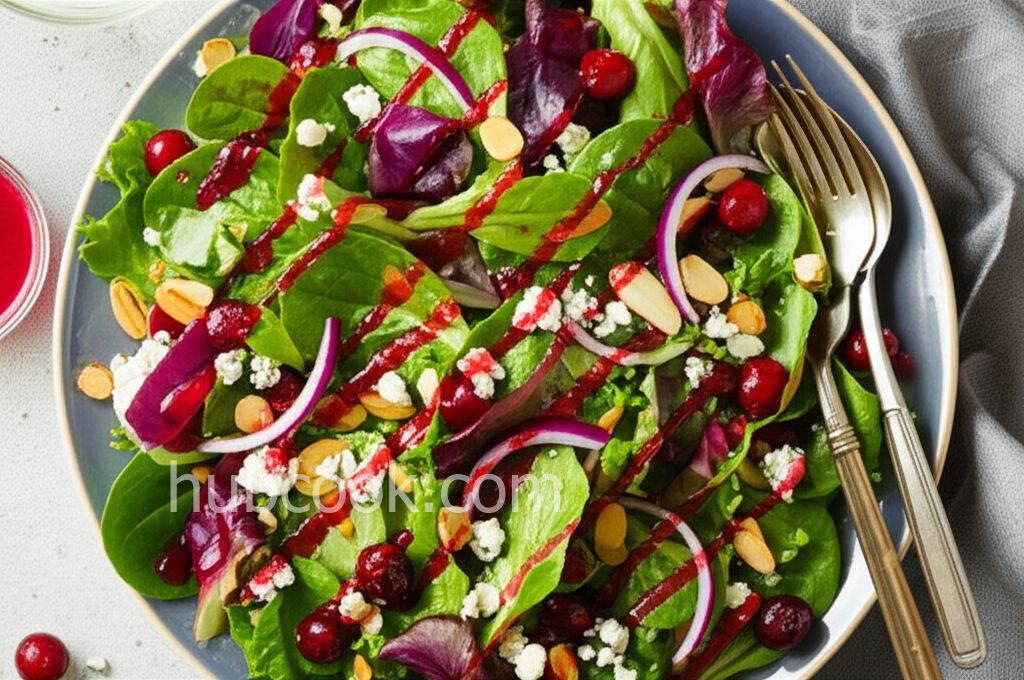 Green Salad with Cranberry Vinaigrette