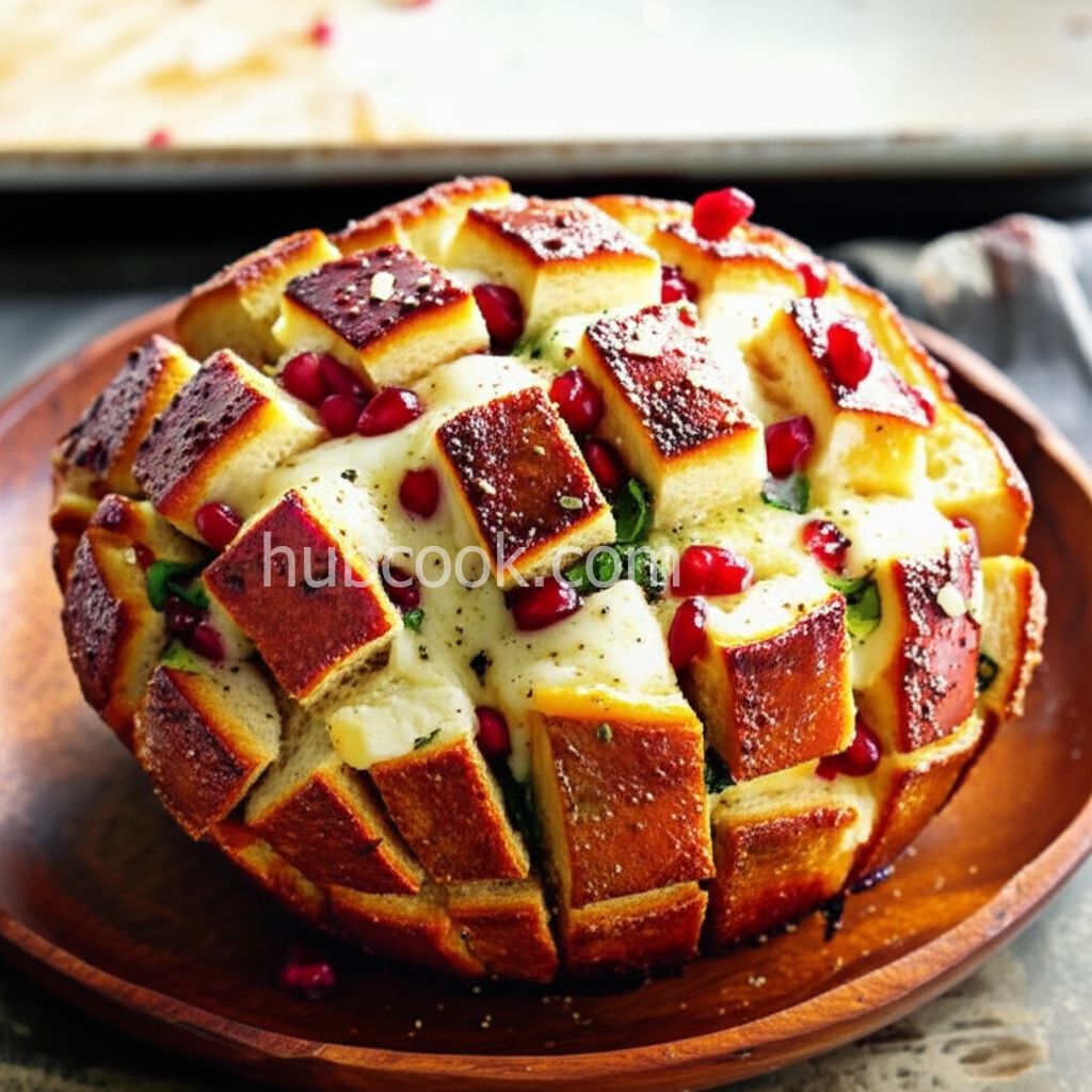 Herb and Pomegranate Pull-Apart Bread