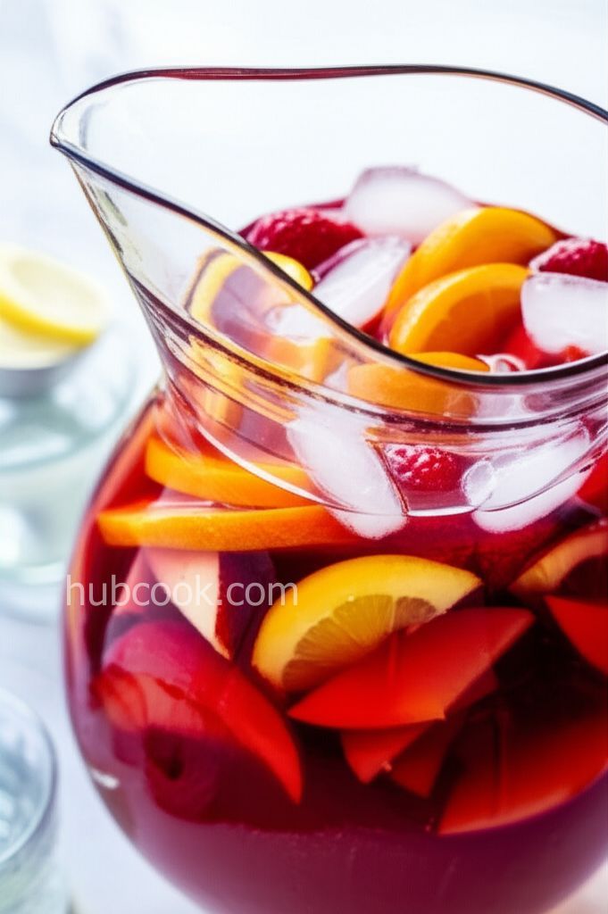 Indian Summer Raspberry Peach Sangria