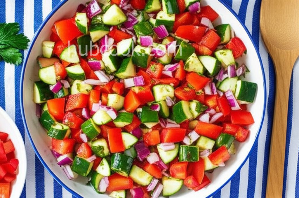 Israeli Tomato and Cucumber Salad