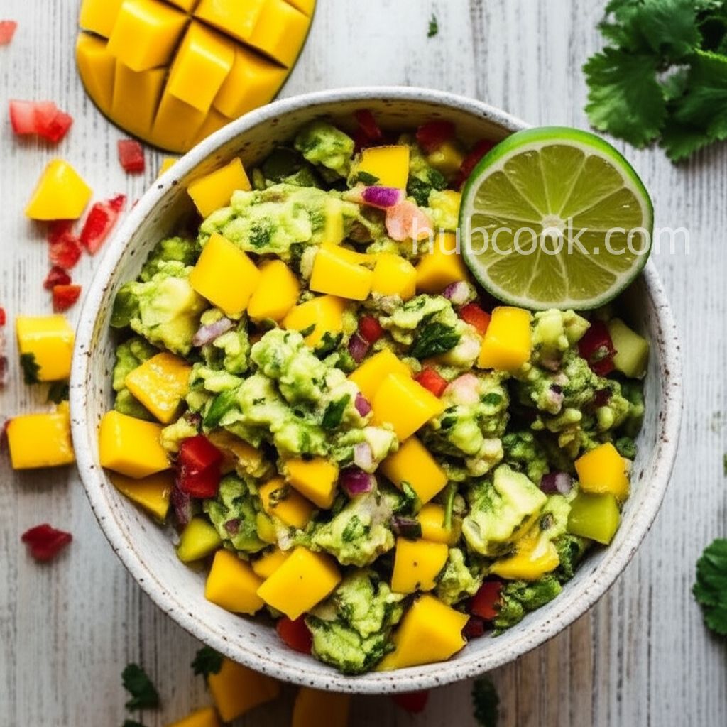 Mango-Tomatillo Guacamole