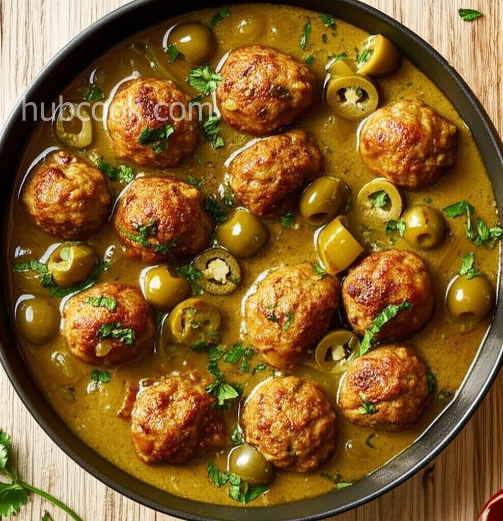 Meatball and Olive Stew (Albondigas Verdes)
