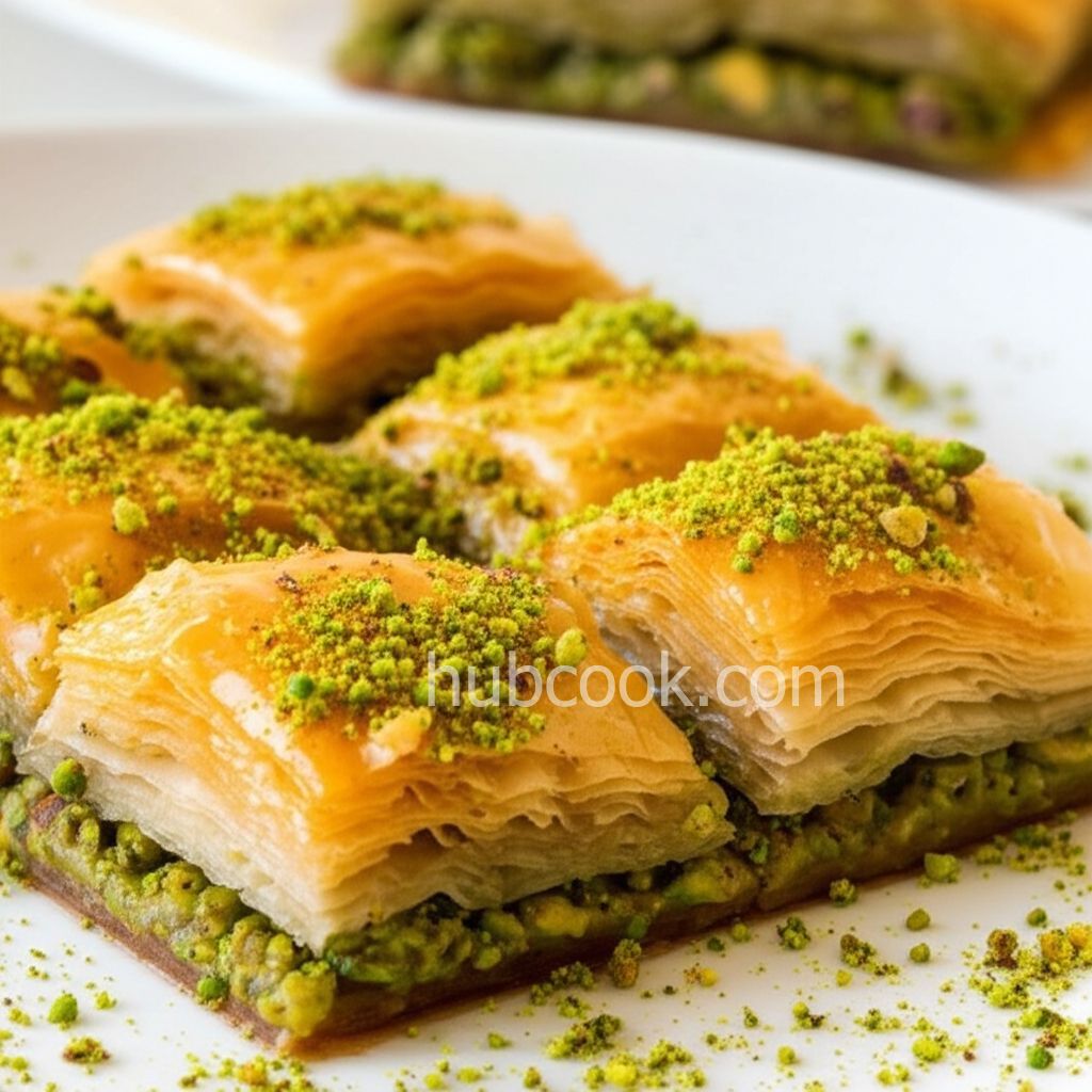 Pistachio Chocolate Baklava
