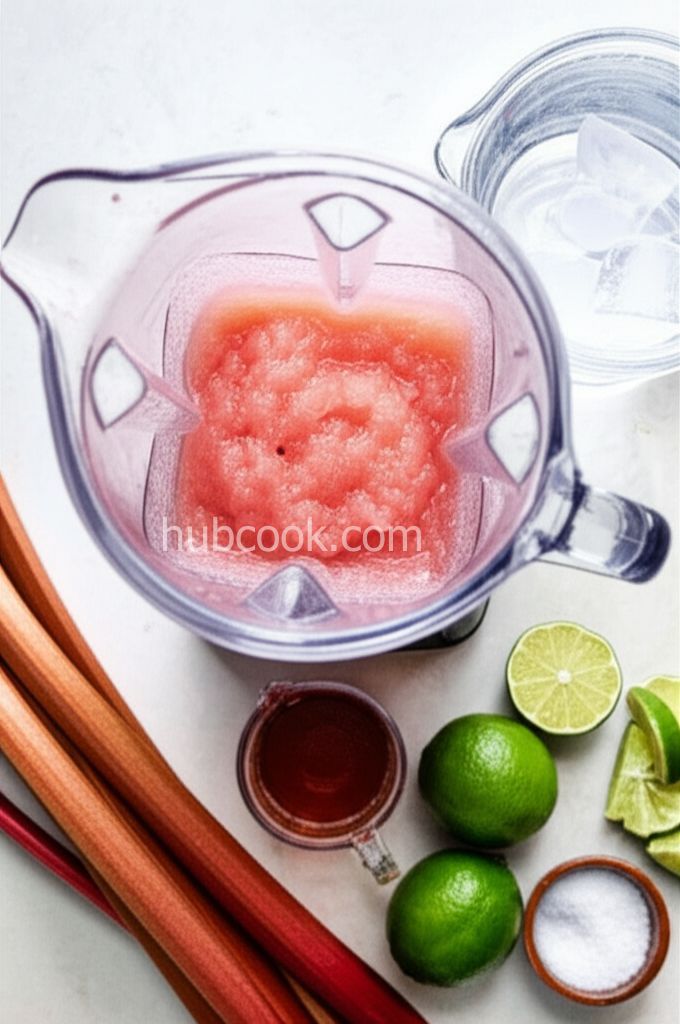 Refreshing Summer Rhubarb Slushy
