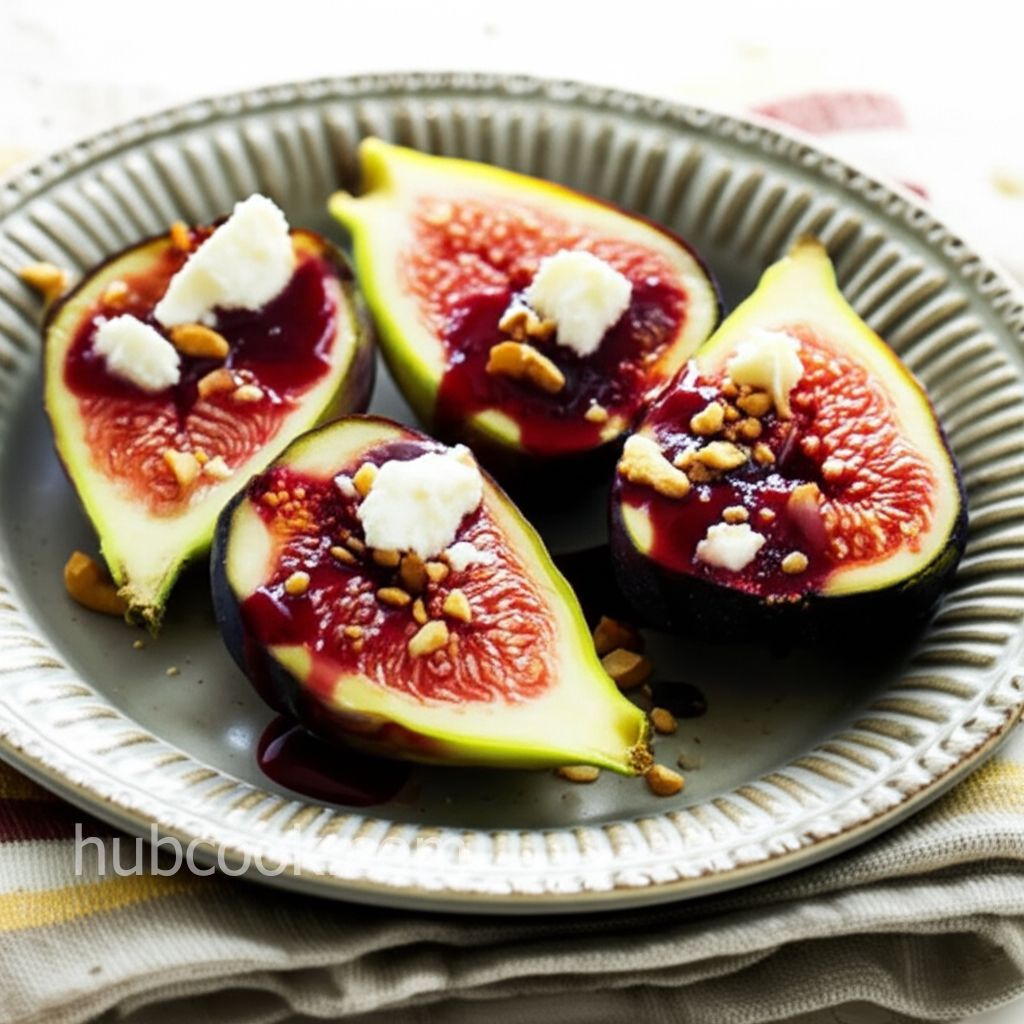 Roasted Figs and Nuts with Port Reduction