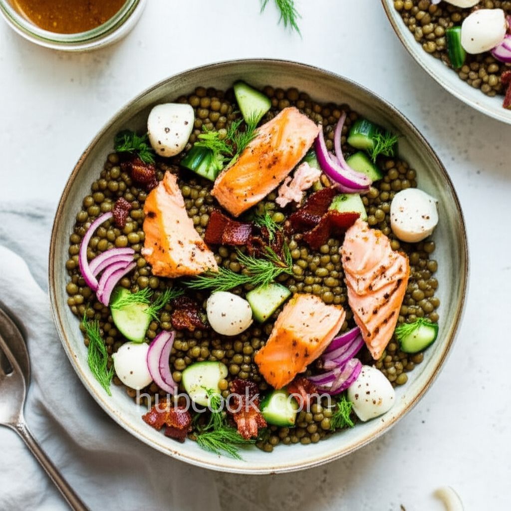Salmon Lentil Salad