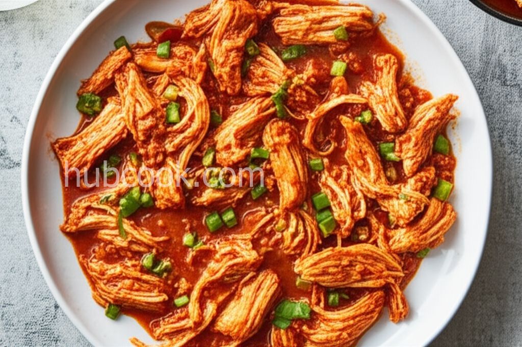 Slow Cooker Spicy Shredded Chicken