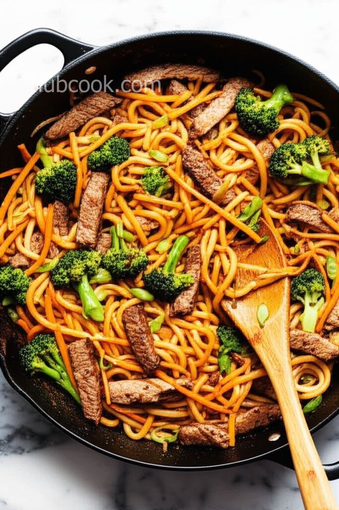 Spicy Stir-Fried Udon Noodles