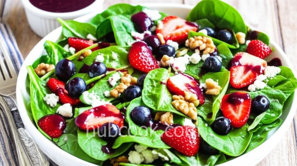 Spring Salad with Blueberry Balsamic Dressing