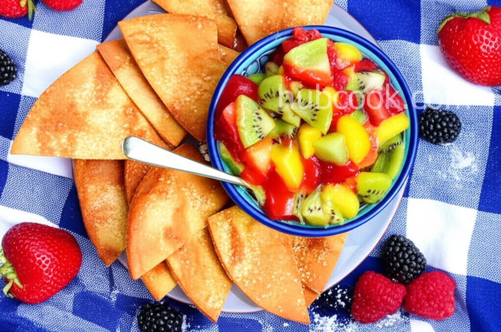 Sweet Salsa and Cinnamon Chips