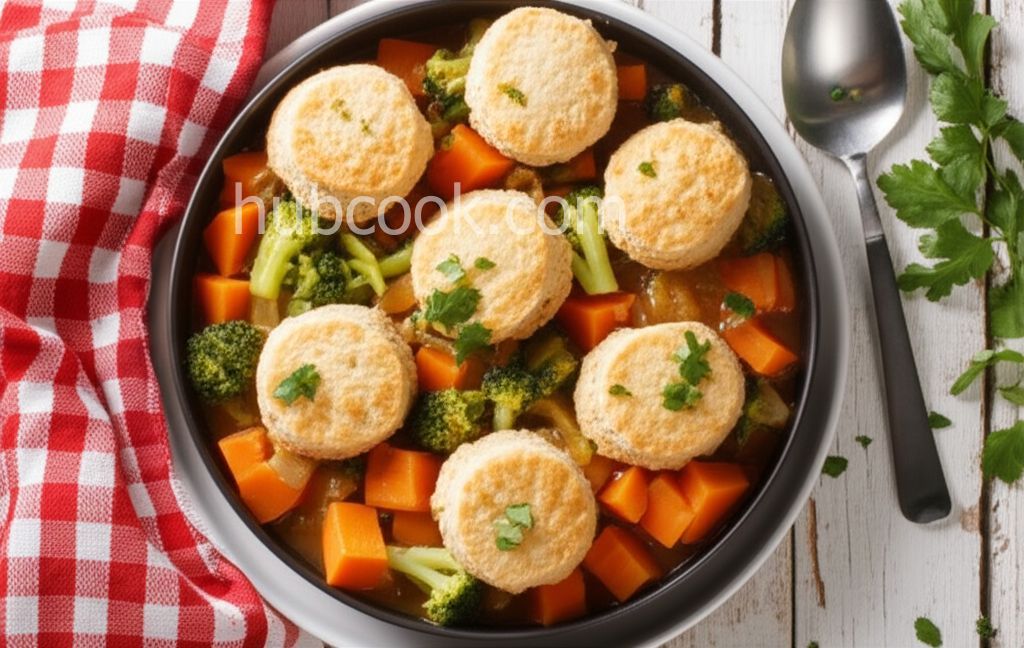 Yam and Turnip Stew with Mini-Biscuits