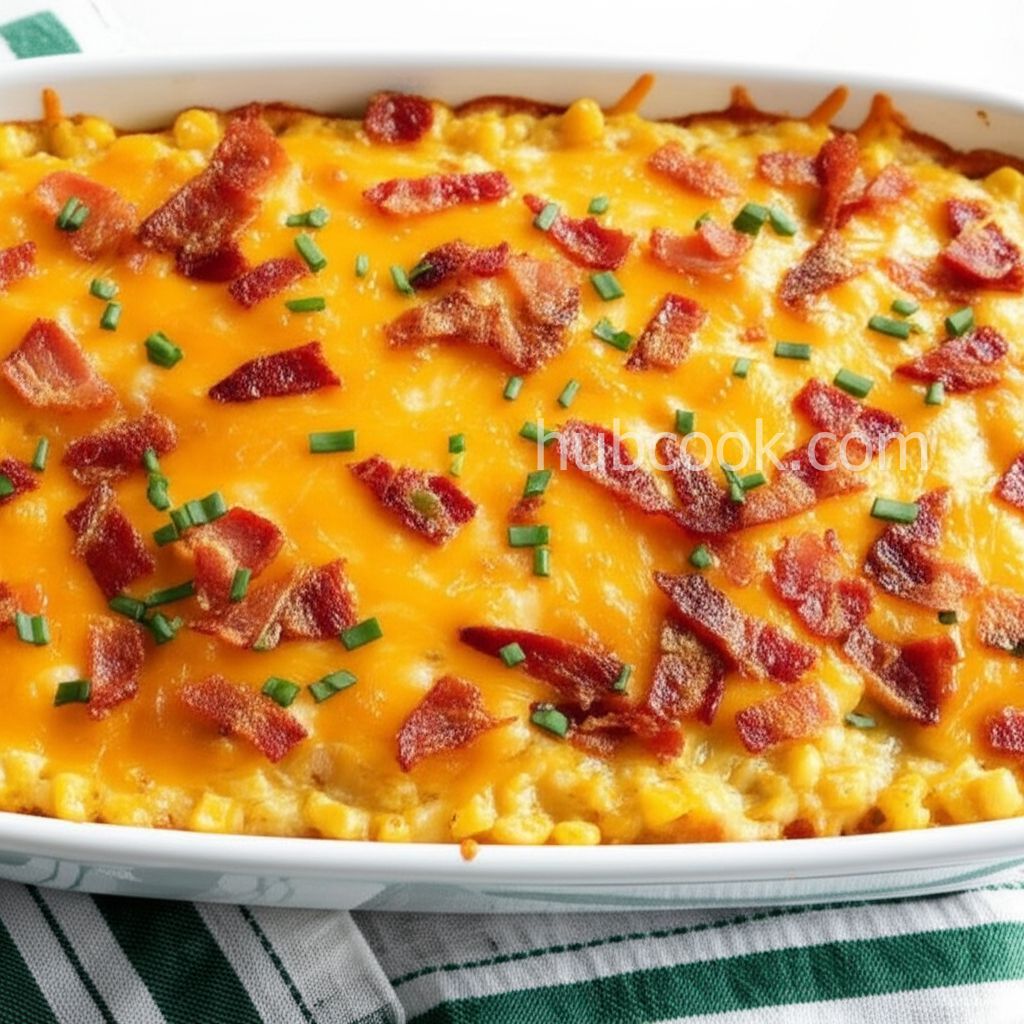 Cheesy Bacon Corn Casserole
