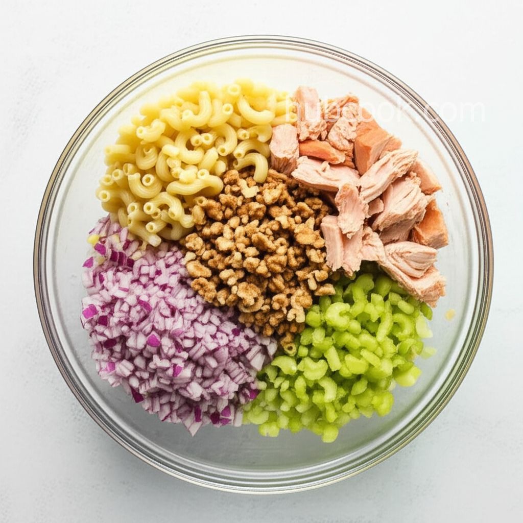Curried Salmon Pasta Salad