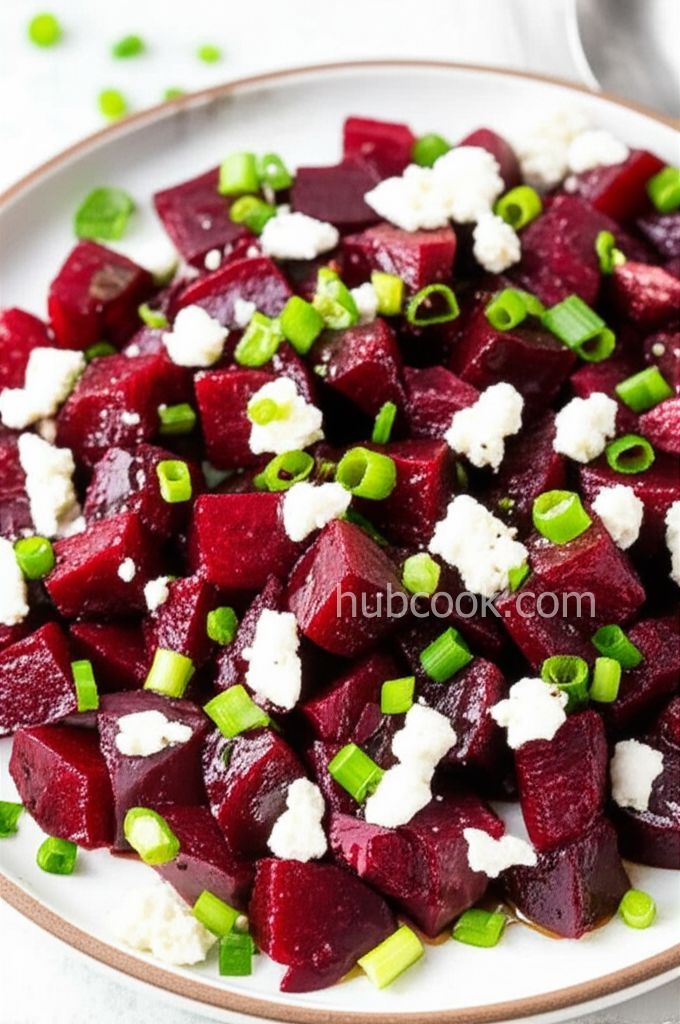 Easy Roasted Beet Salad with Goat Cheese