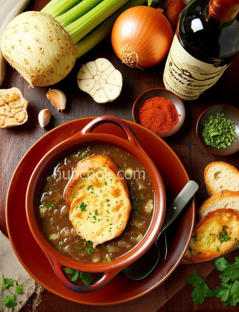 French Onion Soup with Celeriac