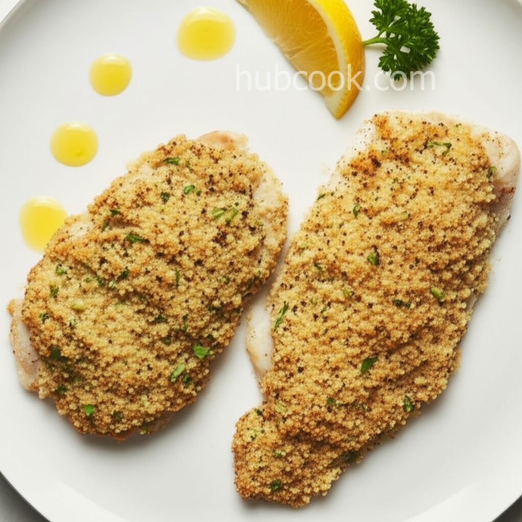 Healthier Broiled Tilapia Parmesan