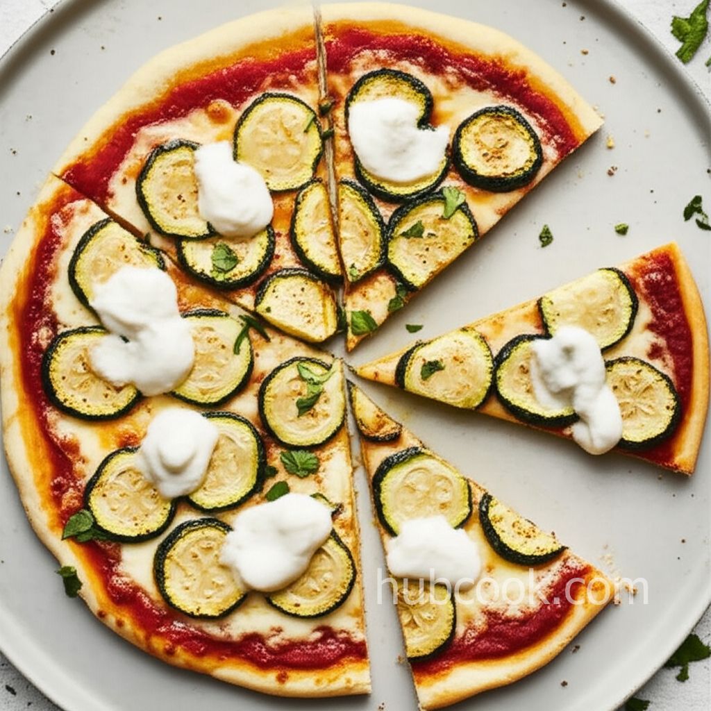 Mascarpone Zucchini Pizza