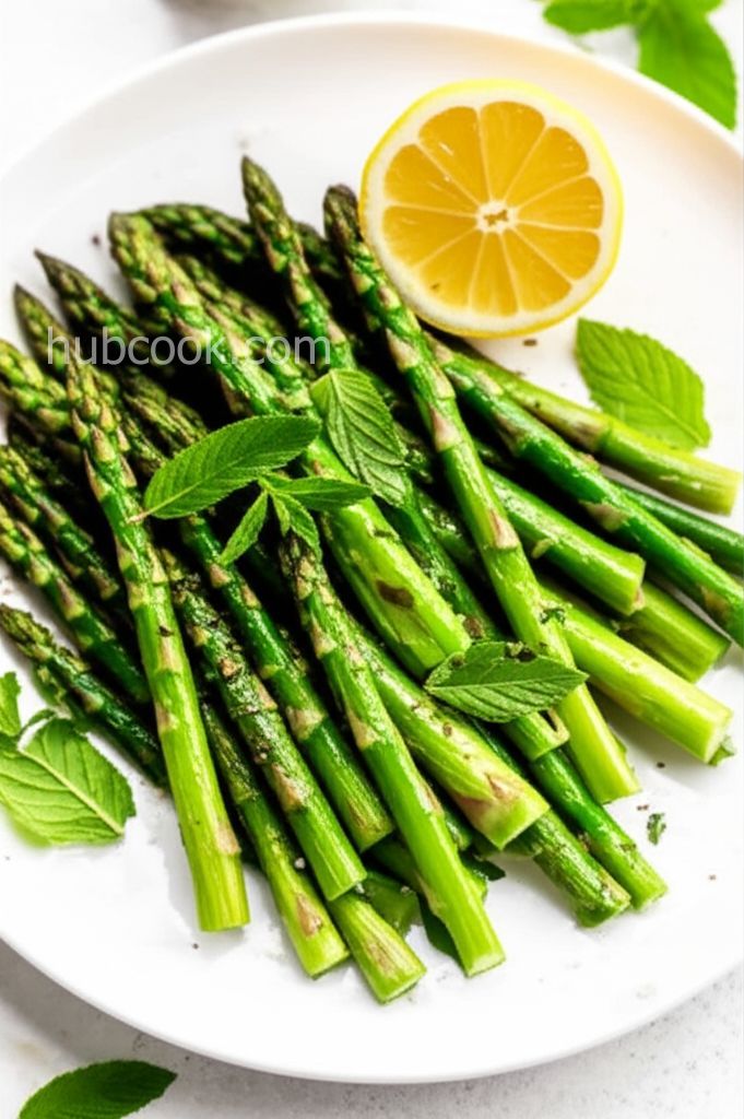Pan-Fried Minty Asparagus