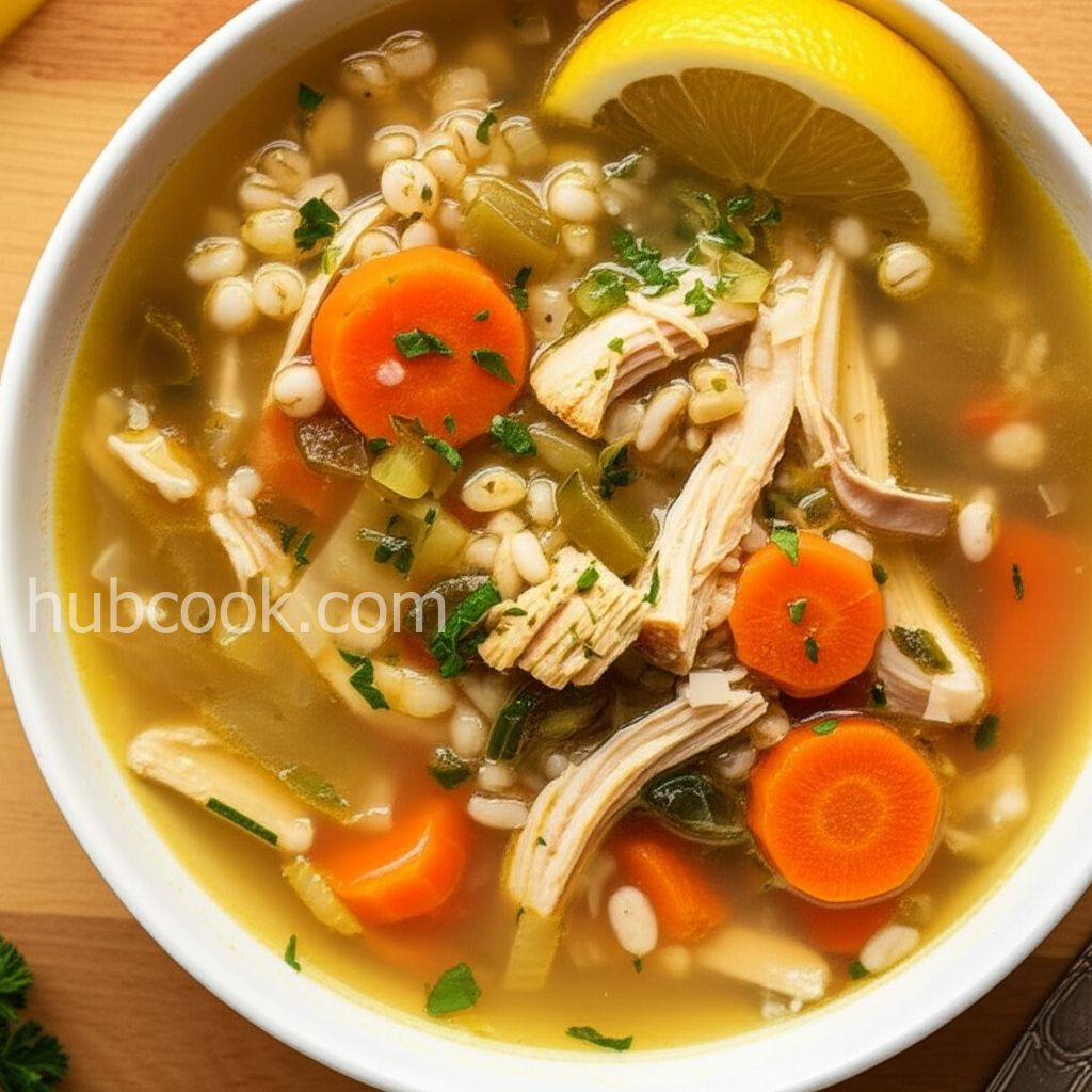Quick Easy Chicken Barley Soup