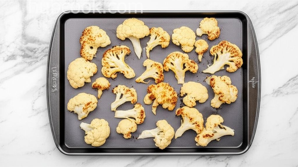 Roasted Cauliflower with Tahini and Sriracha