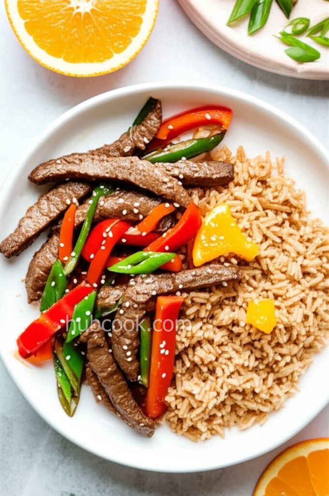 Sesame-Orange Beef and Veggie Stir-Fry