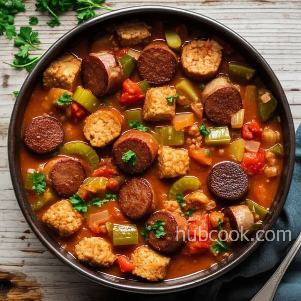 Slow Cooker Jambalaya (Vegan)