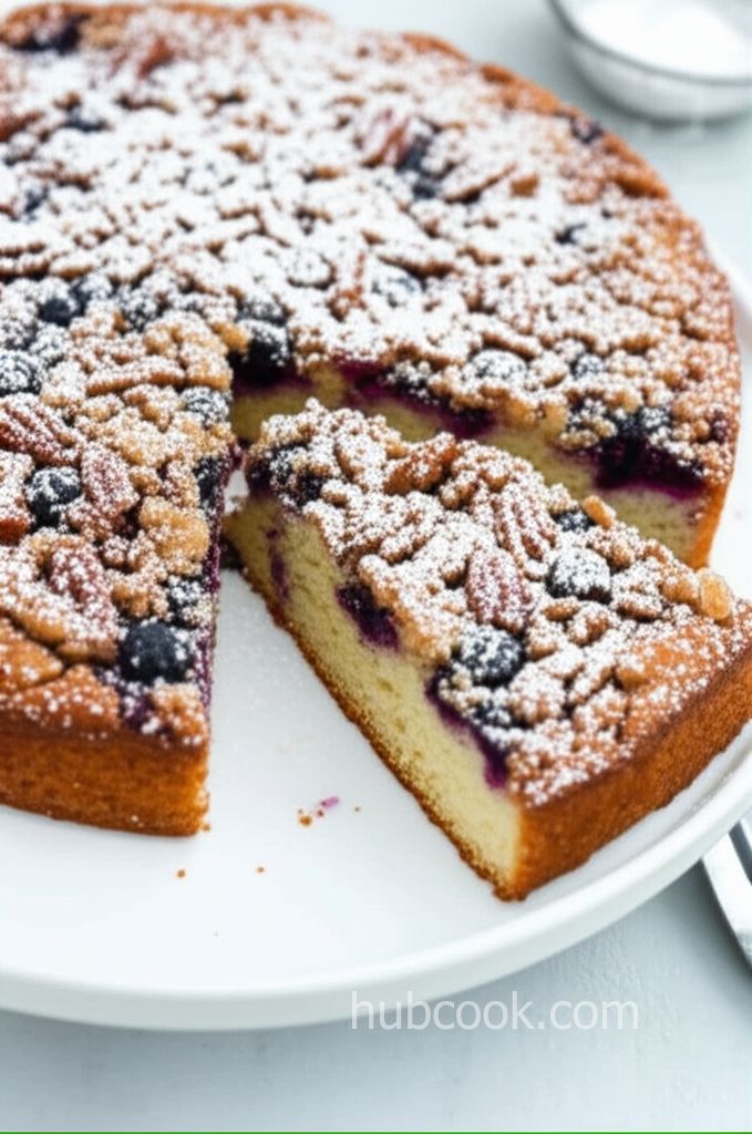 Sour Cream Blueberry Coffee Cake