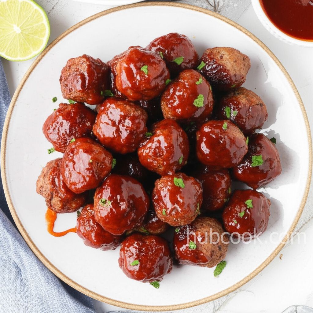 Sweet and Spicy Barbecue Meatballs