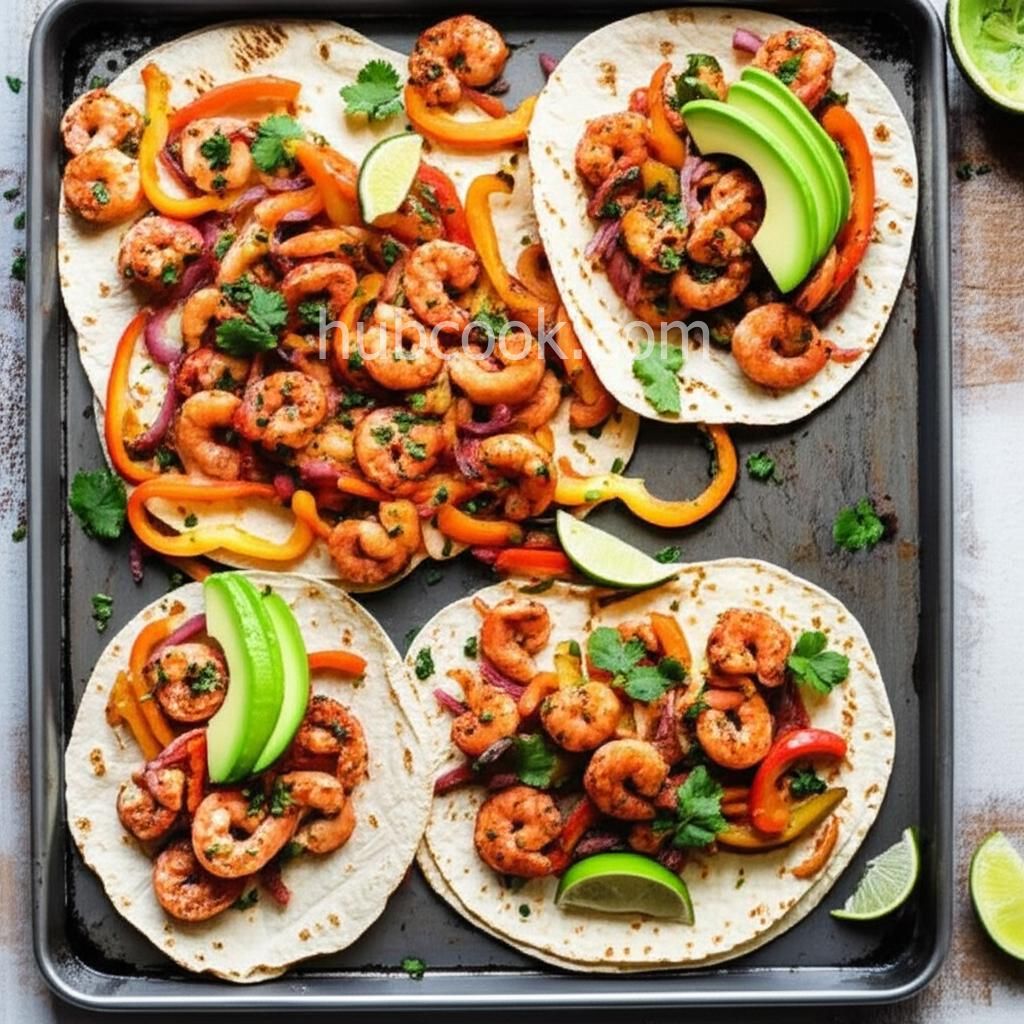 20-Minute Shrimp Fajitas Sheet Pan Dinner
