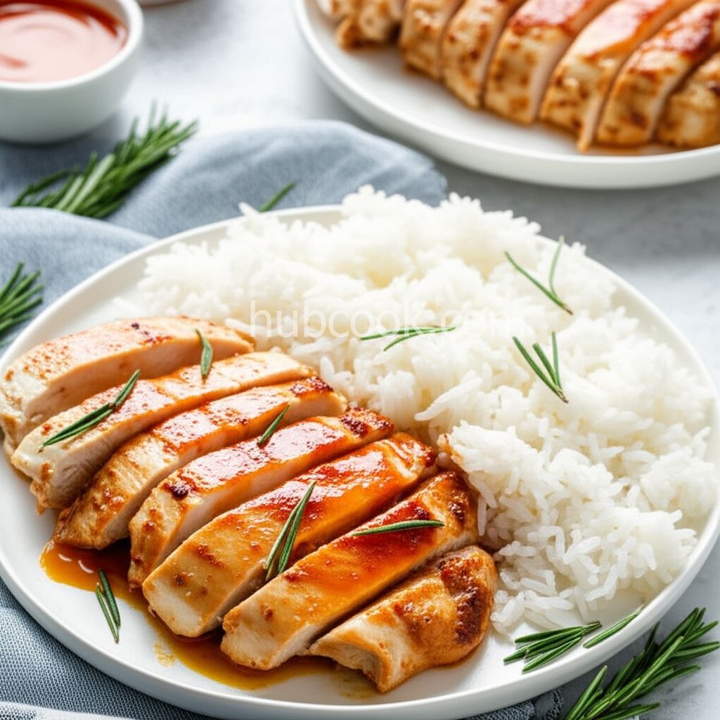 Air Fryer Apricot-Glazed Chicken Breasts
