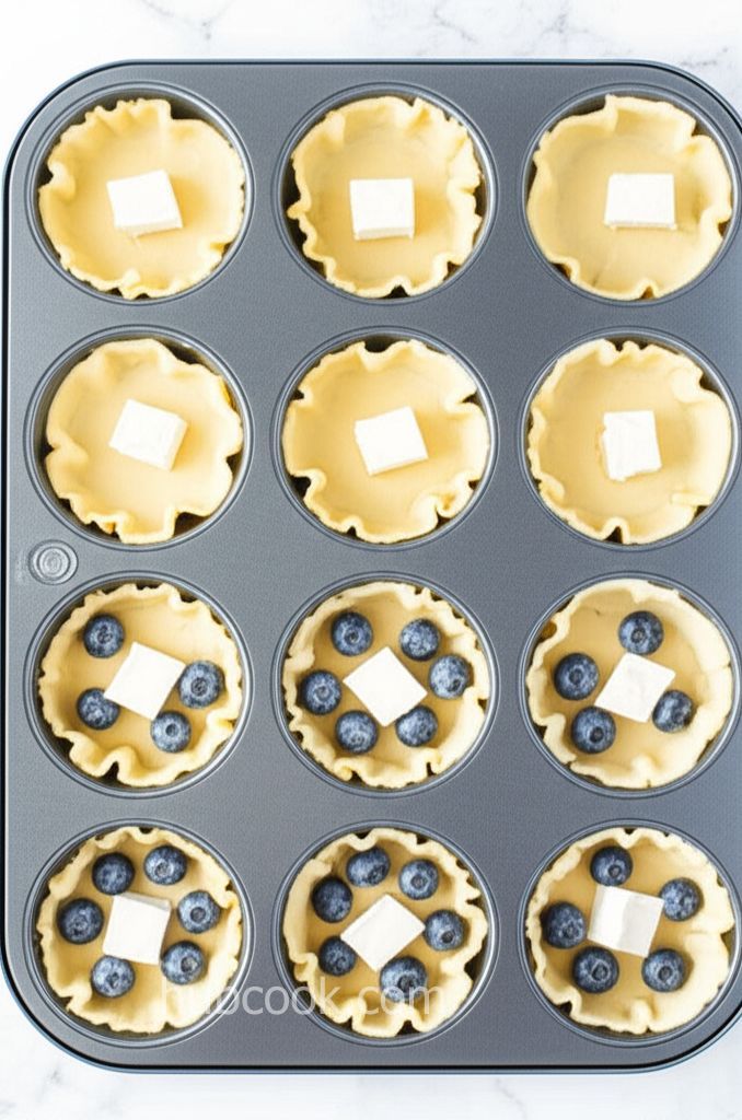 Brie, Lemon Curd, and Blueberry Bites