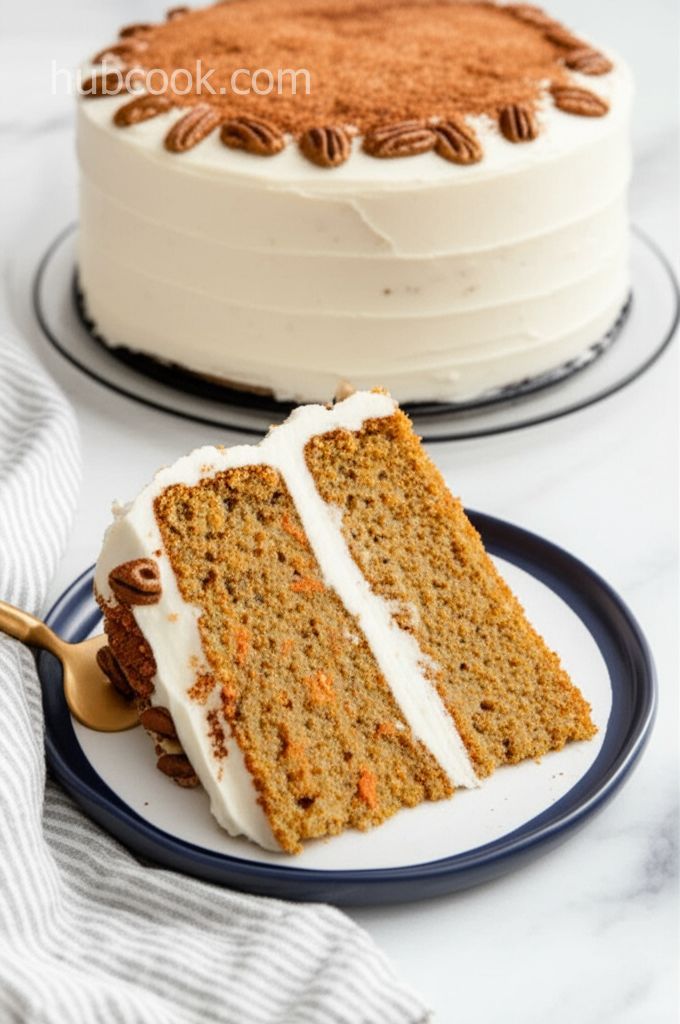 Carrot Cake with Crushed Pineapple and Pecans