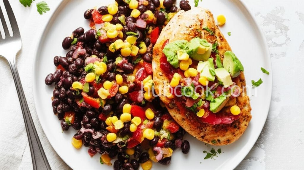 Fiesta Chicken and Black Beans