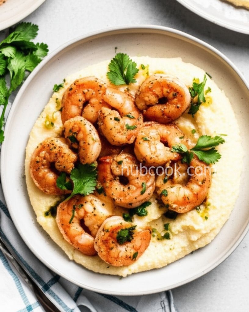 Garlic Shrimp and Cheesy Grits