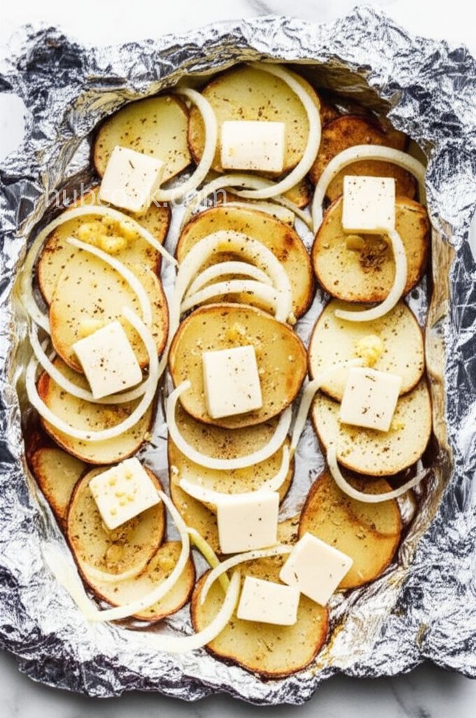 Grilled Garlic Potatoes