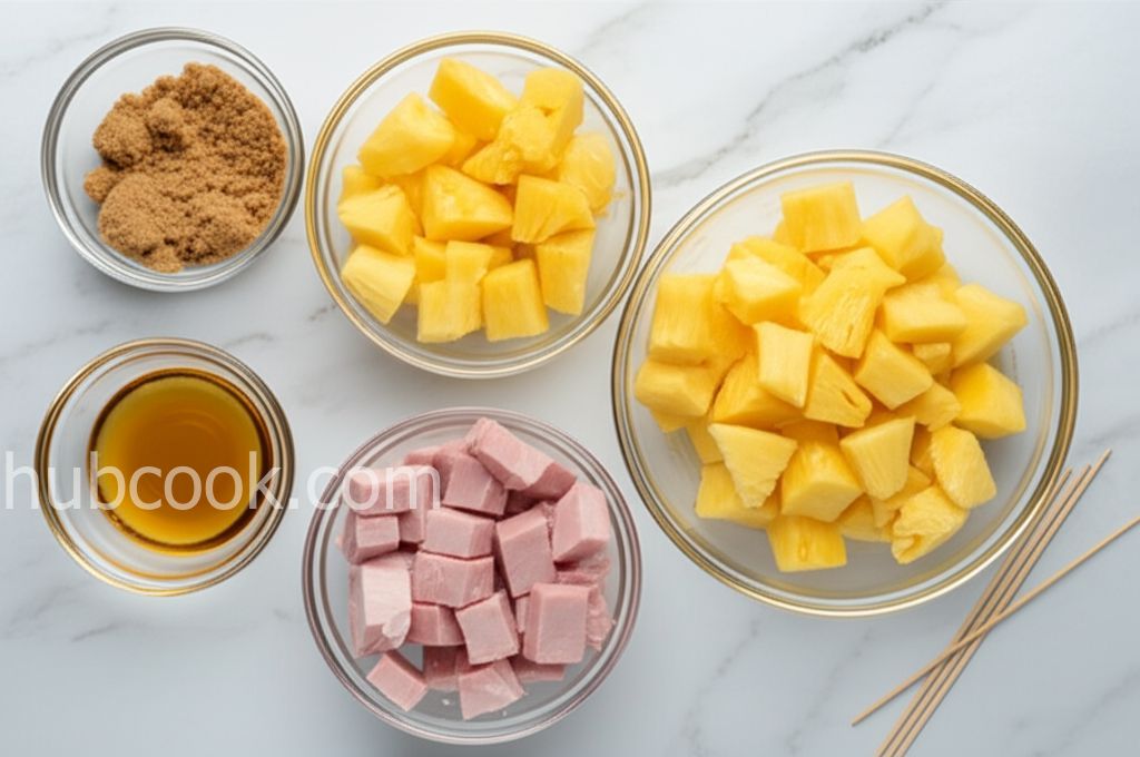 Ham and Pineapple Kabobs
